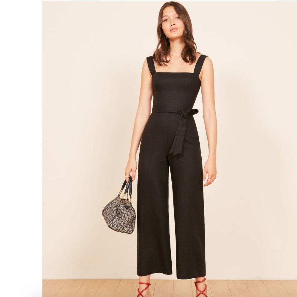 Reformation Birch Jumpsuit in Black